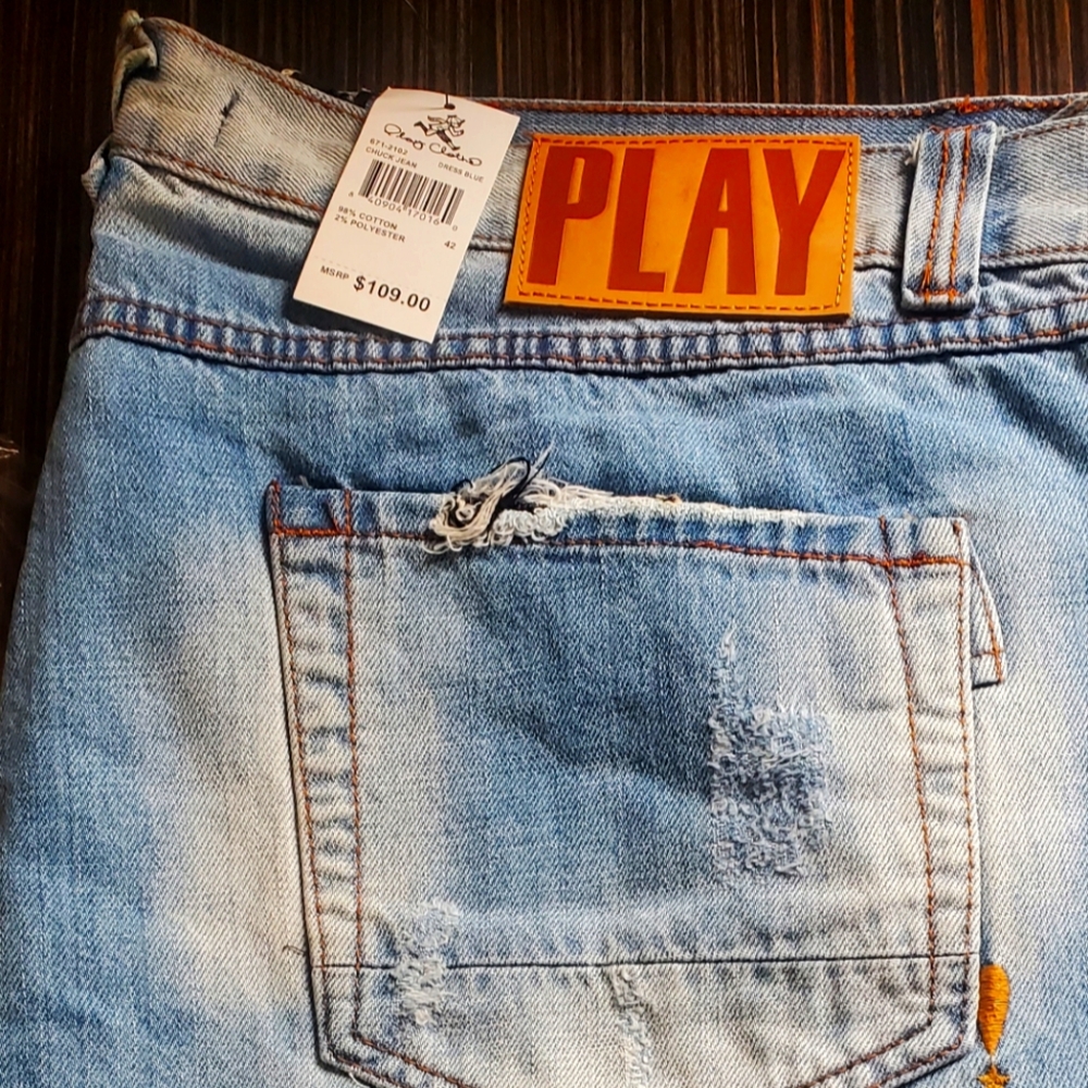 Play cloths jeans brand new in the bag size 42 color blue